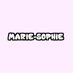 Coloring page first name MARIE-SOPHIE