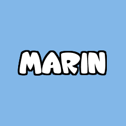Coloring page first name MARIN