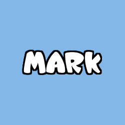 Coloring page first name MARK