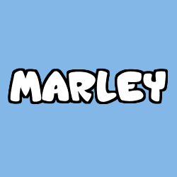 Coloring page first name MARLEY
