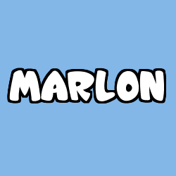 Coloring page first name MARLON