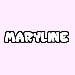 Coloring page first name MARYLINE