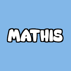 Coloring page first name MATHIS