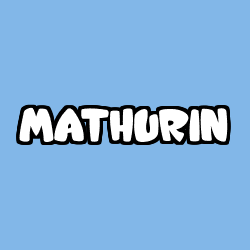Coloring page first name MATHURIN