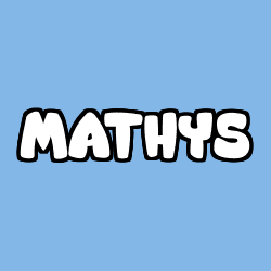 Coloring page first name MATHYS