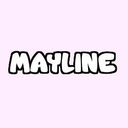 Coloring page first name MAYLINE