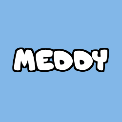 Coloring page first name MEDDY