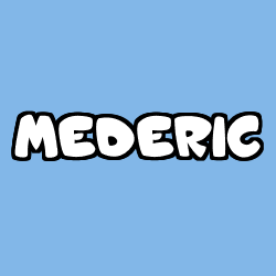 Coloring page first name MEDERIC