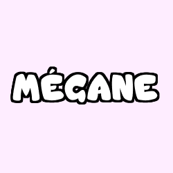Coloring page first name MÉGANE