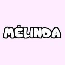 Coloring page first name MÉLINDA