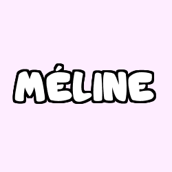 Coloring page first name MÉLINE