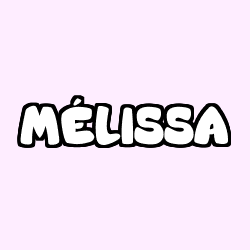 Coloring page first name MÉLISSA