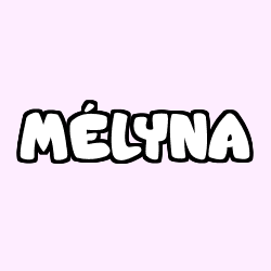 Coloring page first name MÉLYNA