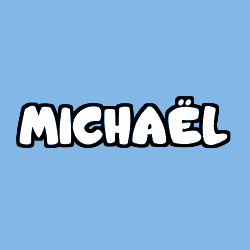 Coloring page first name MICHAËL