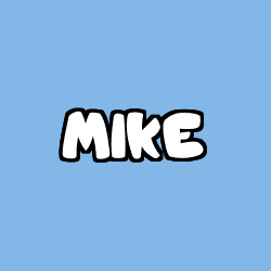 Coloring page first name MIKE