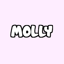 Coloring page first name MOLLY