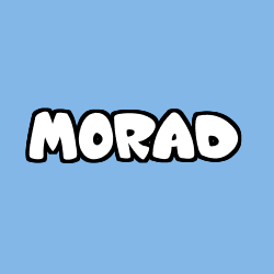 Coloring page first name MORAD
