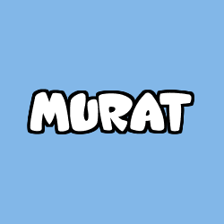 Coloring page first name MURAT
