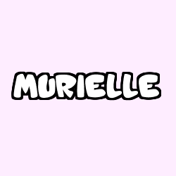 Coloring page first name MURIELLE