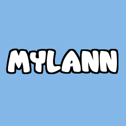 Coloring page first name MYLANN