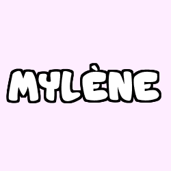 Coloring page first name MYLÈNE