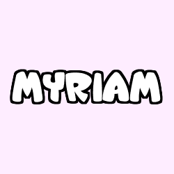 Coloring page first name MYRIAM