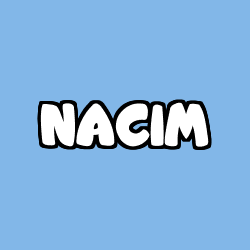 Coloring page first name NACIM