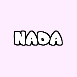 Coloring page first name NADA