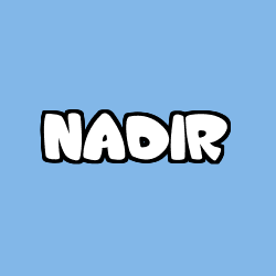 Coloring page first name NADIR