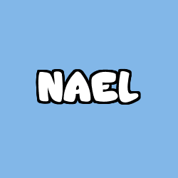 Coloring page first name NAEL