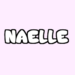 Coloring page first name NAELLE