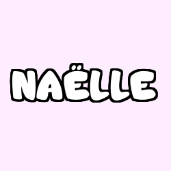 Coloring page first name NAËLLE