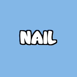 Coloring page first name NAIL