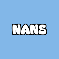 Coloring page first name NANS