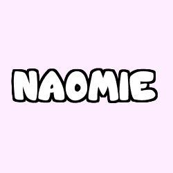 Coloring page first name NAOMIE