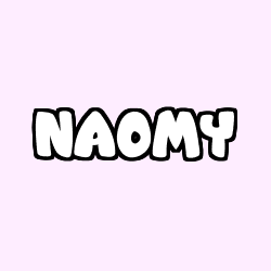 Coloring page first name NAOMY