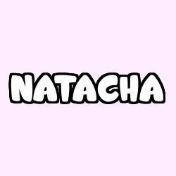 Coloring page first name NATACHA
