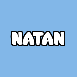 Coloring page first name NATAN