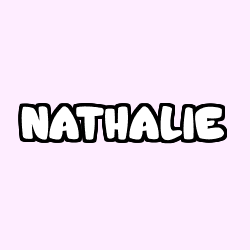 Coloring page first name NATHALIE