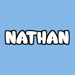 Coloring page first name NATHAN