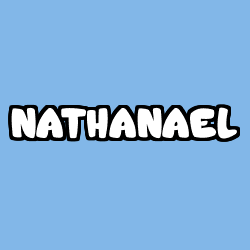 Coloring page first name NATHANAEL