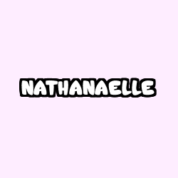 Coloring page first name NATHANAELLE