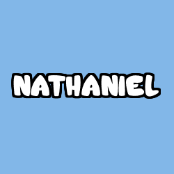 Coloring page first name NATHANIEL