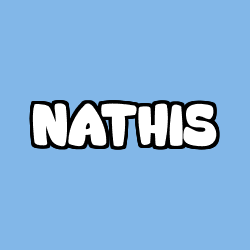 Coloring page first name NATHIS