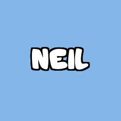 Coloring page first name NEIL