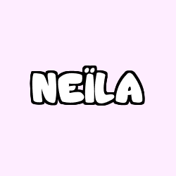 Coloring page first name NEÏLA