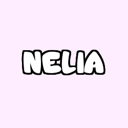 Coloring page first name NELIA