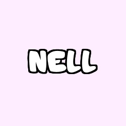Coloring page first name NELL