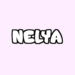 Coloring page first name NELYA