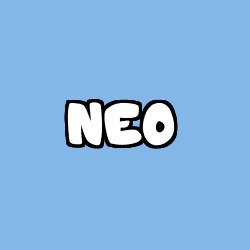 Coloring page first name NEO